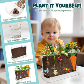 LYKOCLEAN Wooden Markers support playful tracking of plant growth.