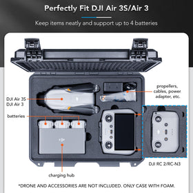 Lykus Titan MA310 case with DJI RC2 securely housed for transport.