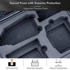 External polypropylene shell of Lykus MA310 shields gear from impacts.
