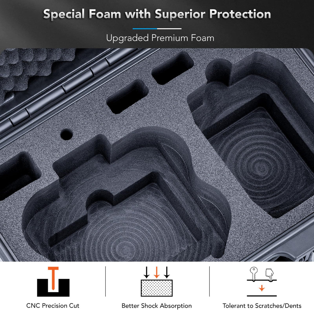 Lykus Titan N200 PP resin shell shields against shocks and impacts