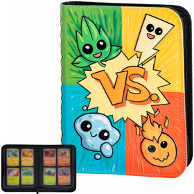 LYNX 3D Card Binder front 3D design highlights vibrant Pokemon-type visuals for collectors.