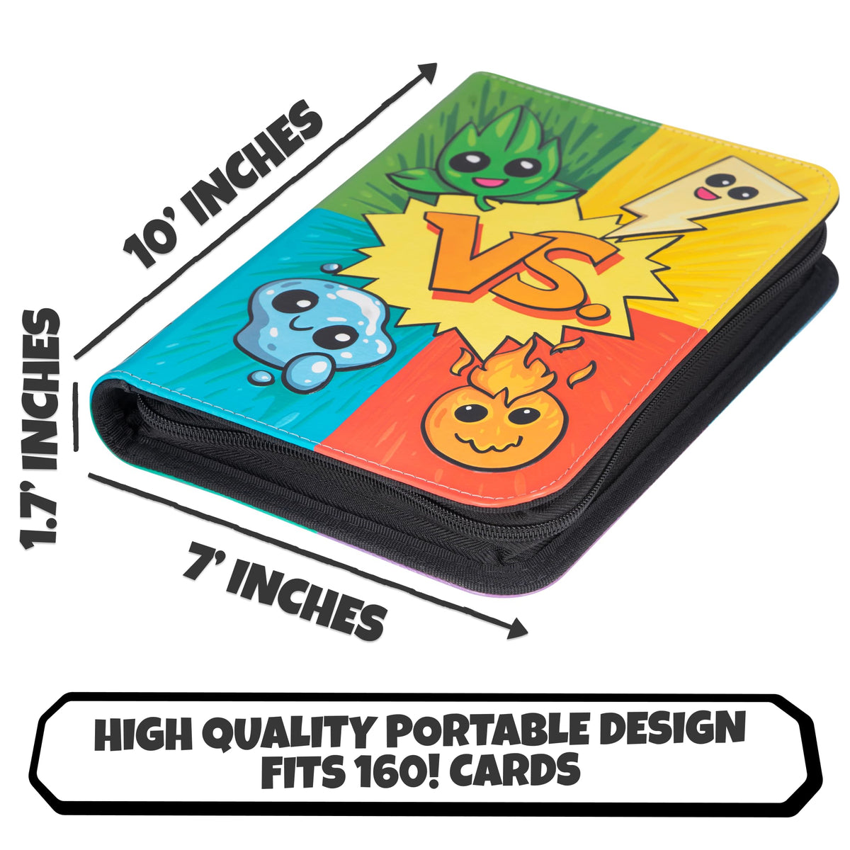 LYNX 3D Card Binder spine zipper provides sturdy, travel-ready protection.