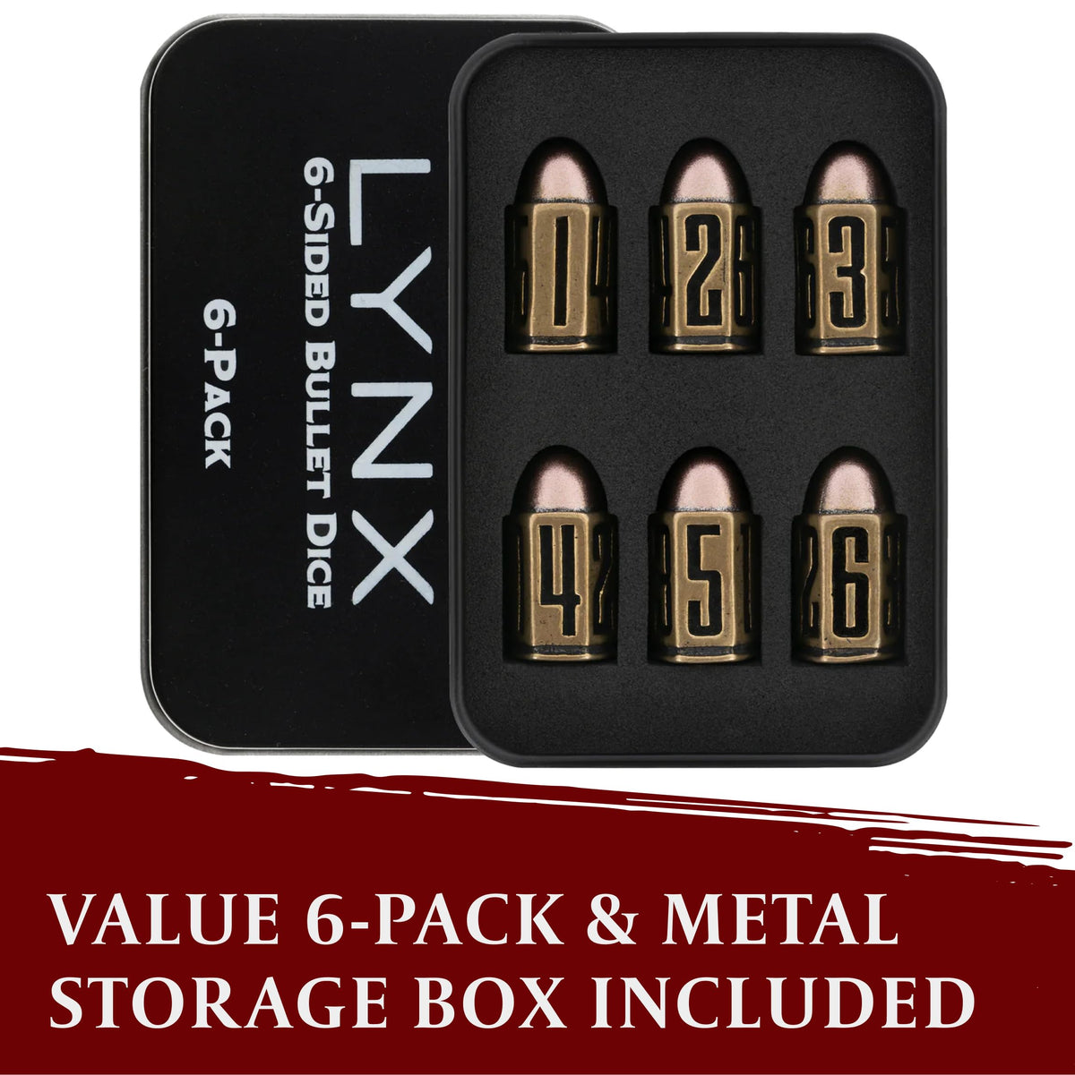 LYNX bullet brass D6 rolling action delivers satisfying weight.