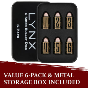 LYNX bullet brass D6 rolling action delivers satisfying weight.