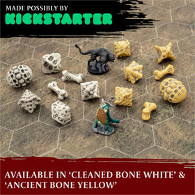 LYNX DND skull-bone D12 dice offering reliable performance in combat.