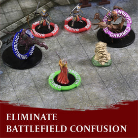 LYNX DND rings fit 25mm miniatures, making base-tracking seamless.