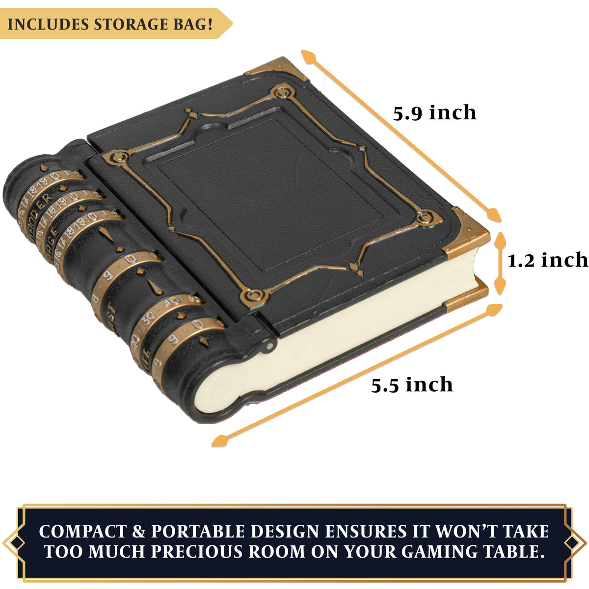 LYNX MTG Commander Codex side view showing reversible layout.