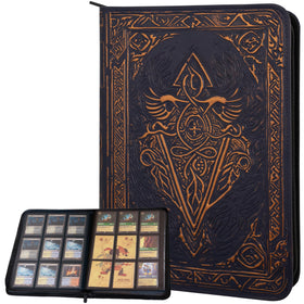 LYNX trading card binder front cover showcases 3D faux-leather design for collectors.