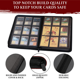 Soft interior minimizes scratches when handling sleeved or sleeveless cards.