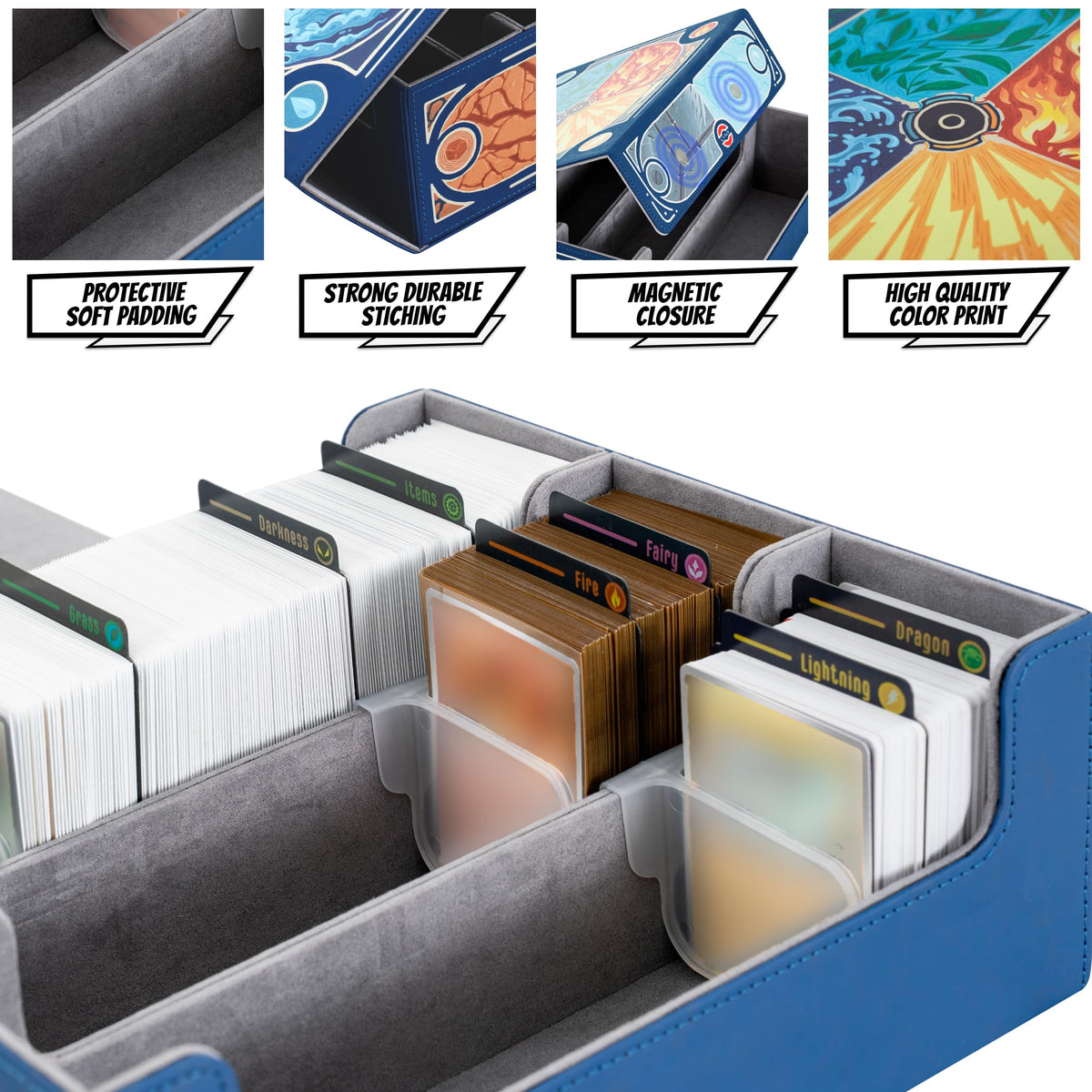 LYNX compact dimensions fit backpacks while safely storing a large card collection.