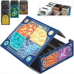 LYNX trading card storage box front panel artwork highlights hand-drawn card type designs for collectors.