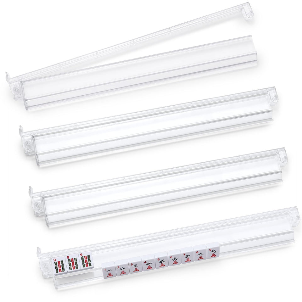 Lyonghzb Mahjong Racks with Clear Pushers offer precise tile alignment for smooth gameplay.