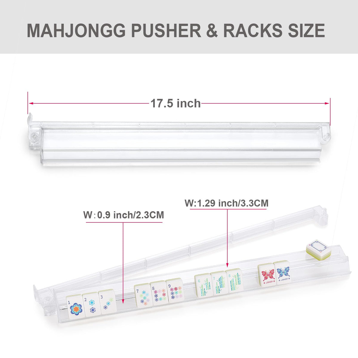 Lyonghzb transparent rack set is ideal for travel and on-the-go games.