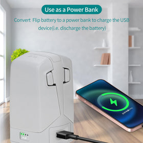 USB power bank function on LYONGTECH 45W charger enables on-the-go charging