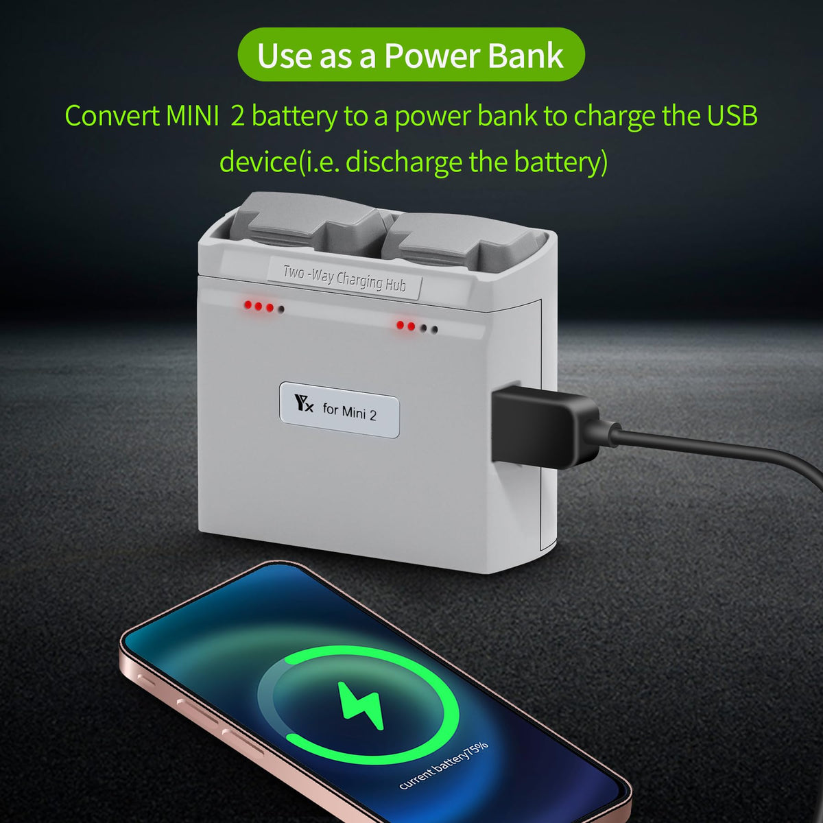 LYONGTECH check battery level feature reads status quickly