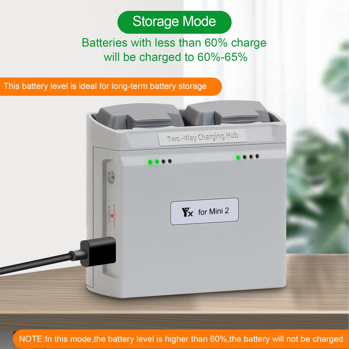 LYONGTECH discharge mode battery used as power bank for USB devices