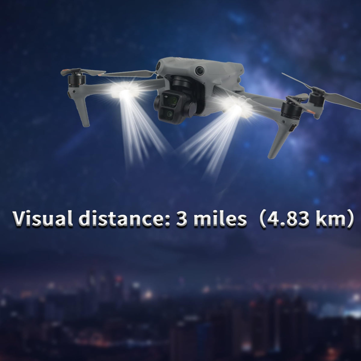 LYONGTECH drone strobe light compact design fits small drones without extra weight