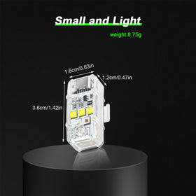 LYONGTECH drone strobe light installation with velcro or strap for flexible mounting