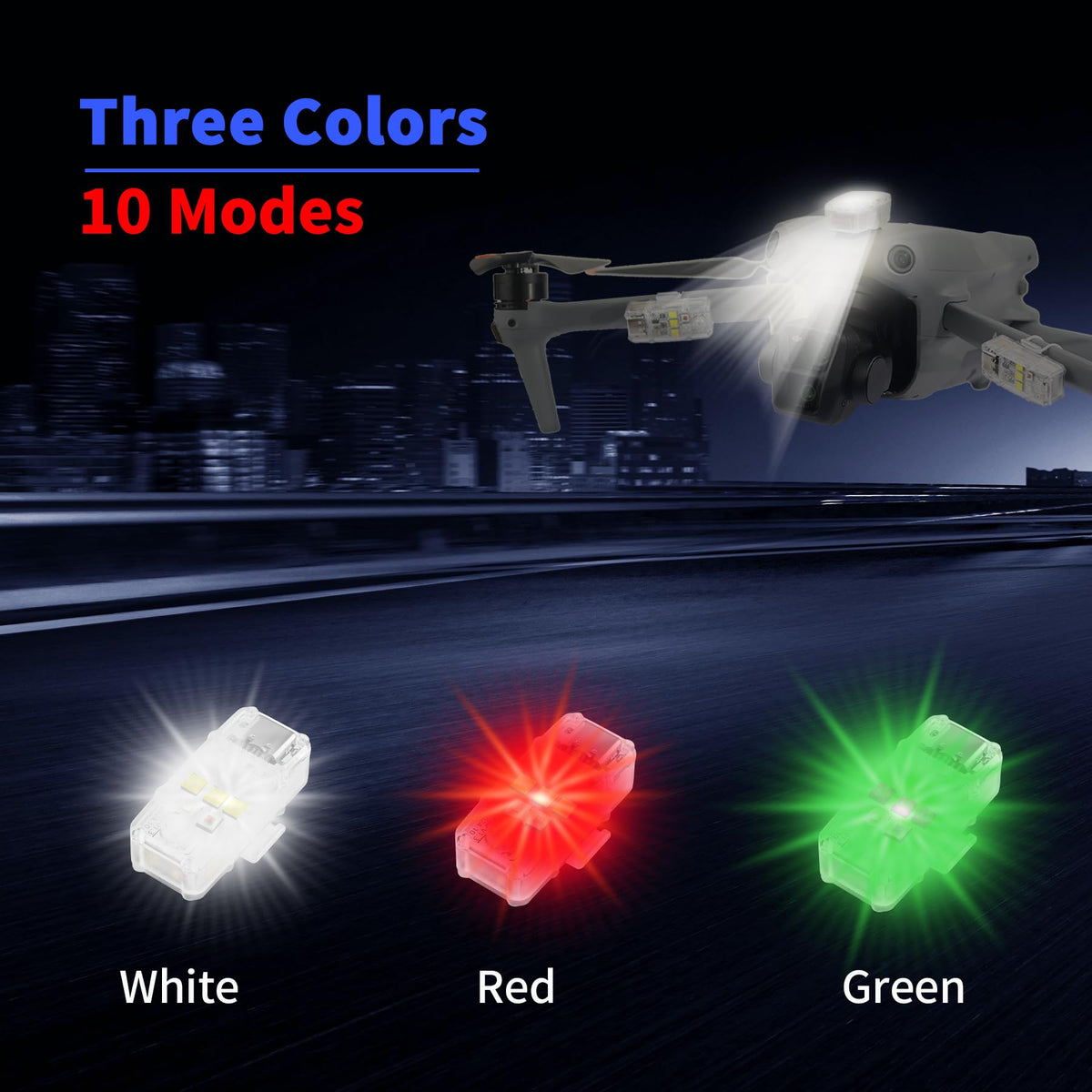 LYONGTECH drone strobe light red-green modes for signaling in low light