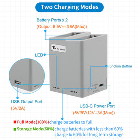 LYONGTECH storage charge mode preserves battery health for long-term storage