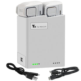 LYONGTECH two-way charging hub powering DJI Mini batteries for travel