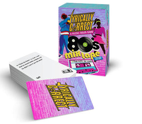 Lyrically Correct 80s Mixtape players shot—groups enjoying nostalgic lyric challenges.
