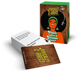 Lyrically Correct finish the lyrics challenge cards in action for singing fun.