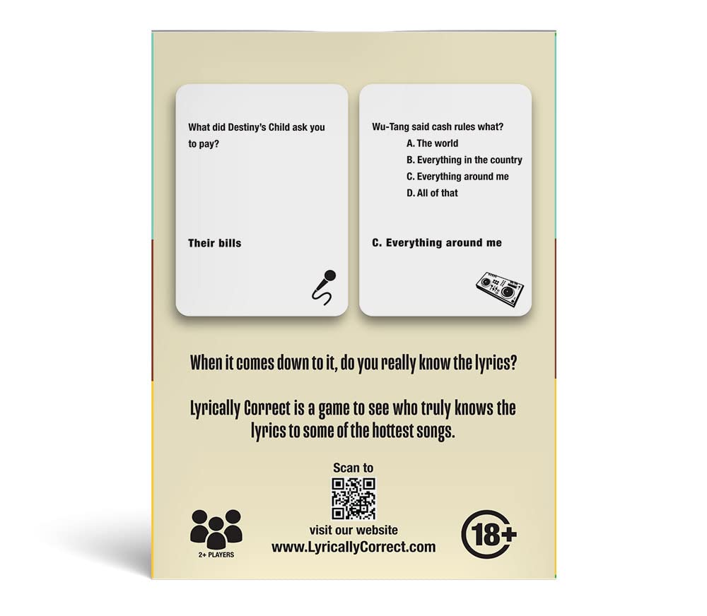 Lyrically Correct Hip Hop edition logo card for quick setup and brand presence