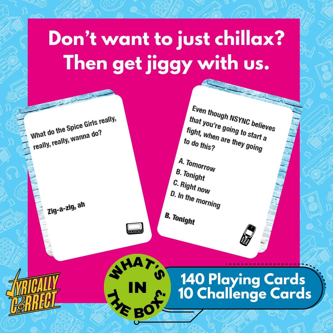 Lyrically Correct pop hits deck highlighting throwback tunes for karaoke-inspired play.