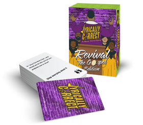 Lyrically Correct Revival Gospel Edition game night at the table sparks friendly competition and laughter.