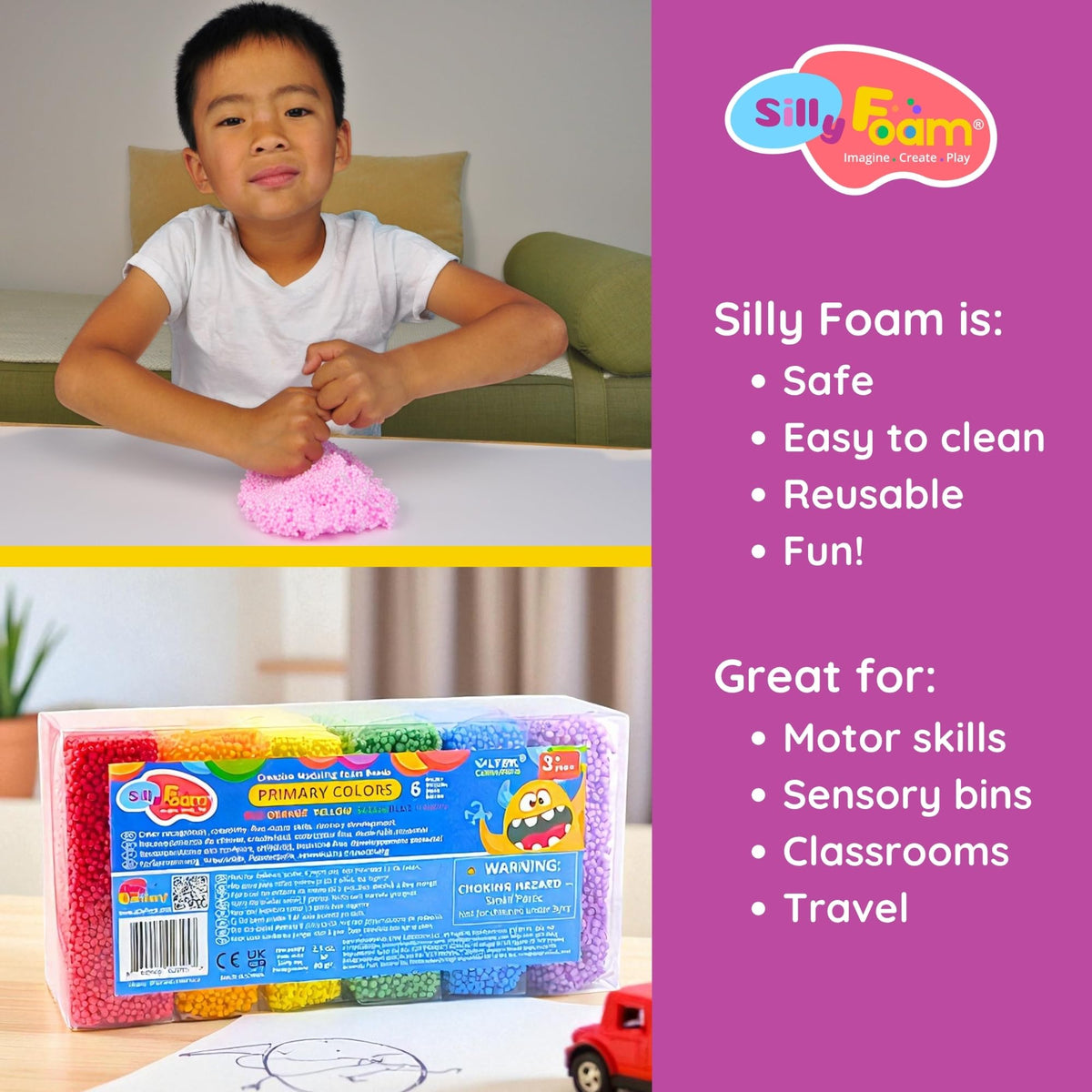 LYRK Silly Foam 2-pack is perfect for travel and gifts