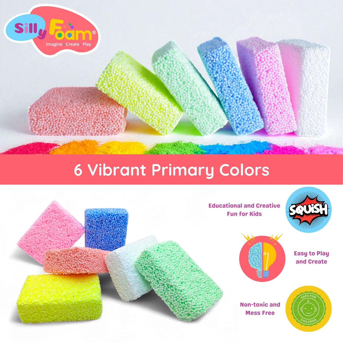 LYRK Collections Silly Foam soft texture for sensory play and easy shaping