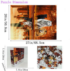 Lzbabyily 1000-piece puzzle assembly supports patience and mindful leisure.