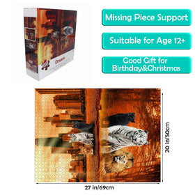 Lzbabyily durable cardboard puzzle resists wear during extended solving sessions.