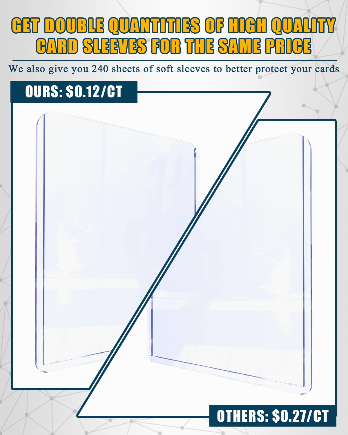 Lzerking soft clear sleeve 90x65mm for standard cards