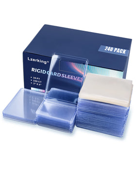 Lzerking top-loader 3x4 card protection with clear readability