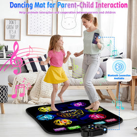LZFYMXOK Dance Mat Bluetooth setup highlighting wireless music streaming