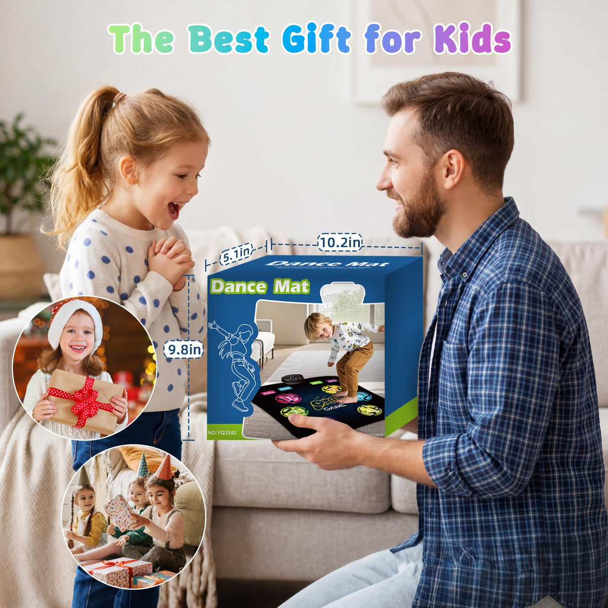 LZFYMXOK Dance Mat folded for compact storage after play