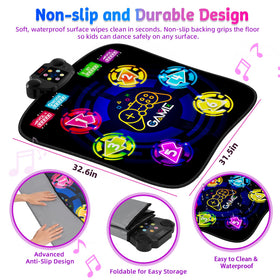 LZFYMXOK Dance Mat includes manual and screwdriver for quick setup