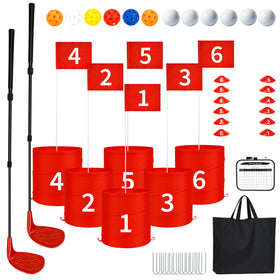 LZHZH Premium Backyard Golf Set upgraded-clubs for durable, precise swings.