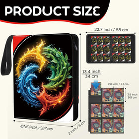LZSIG large-capacity binder holds up to 900 cards with 50 removable sleeves