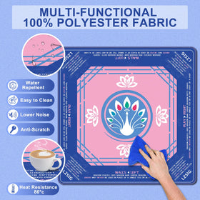 Reinforced edge stitching on LZSIG Mahjong Mat for long-lasting use