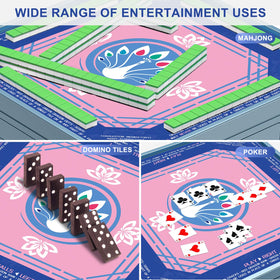 Waterproof surface of LZSIG Mahjong Mat cleans easily after spills