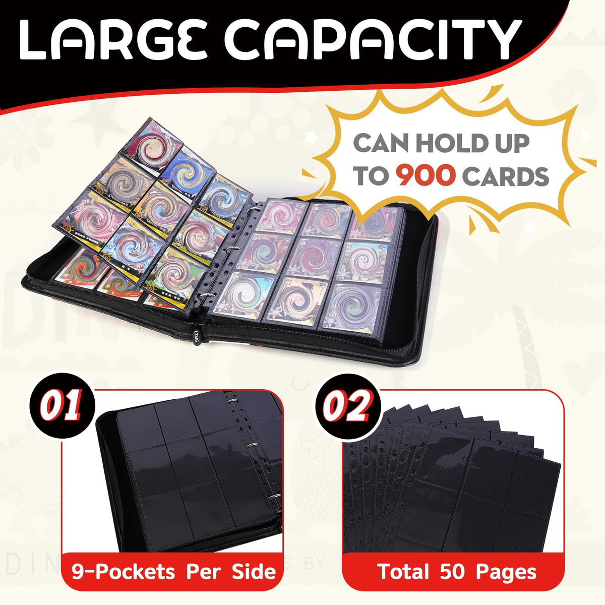 LZSIG acid-free sleeves protect cards from fading during long-term display