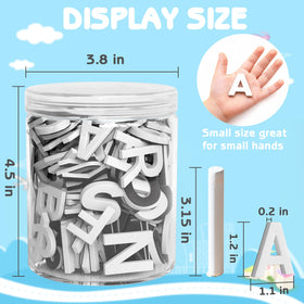 Close-up of Lzttyee foam letters with soft, safe edges
