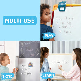 Home teaching with Lzttyee EVA letters on a dry-erase board