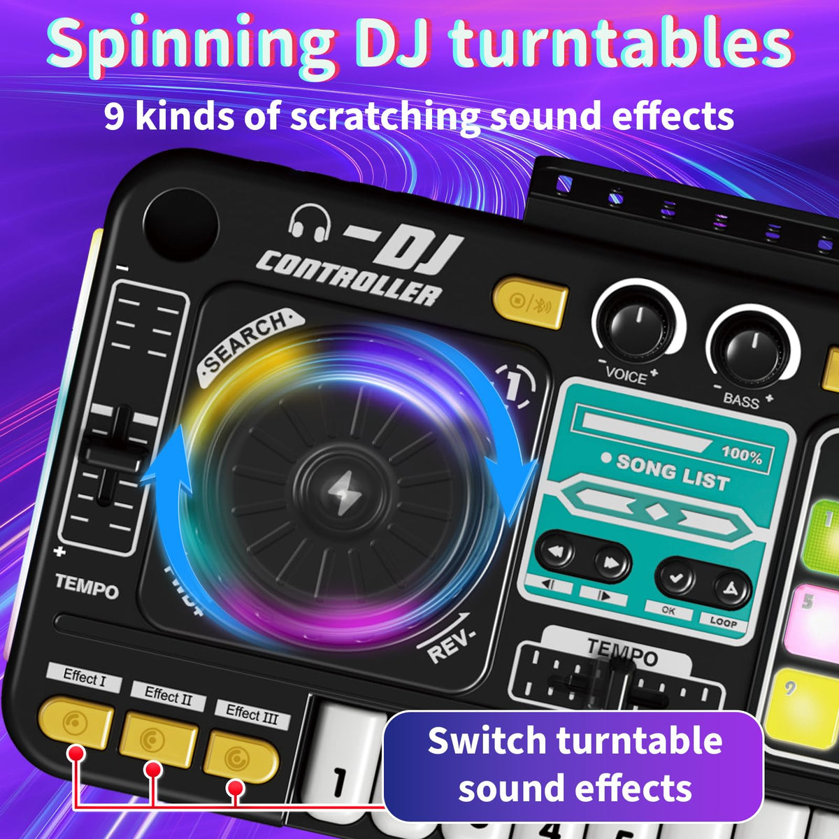LZZAPJ LED sound effect buttons showcase vibrant light prompts for responsive learning.