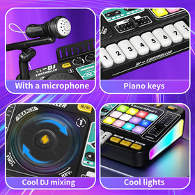 LZZAPJ detachable microphone image shows interactive singing during playtime.