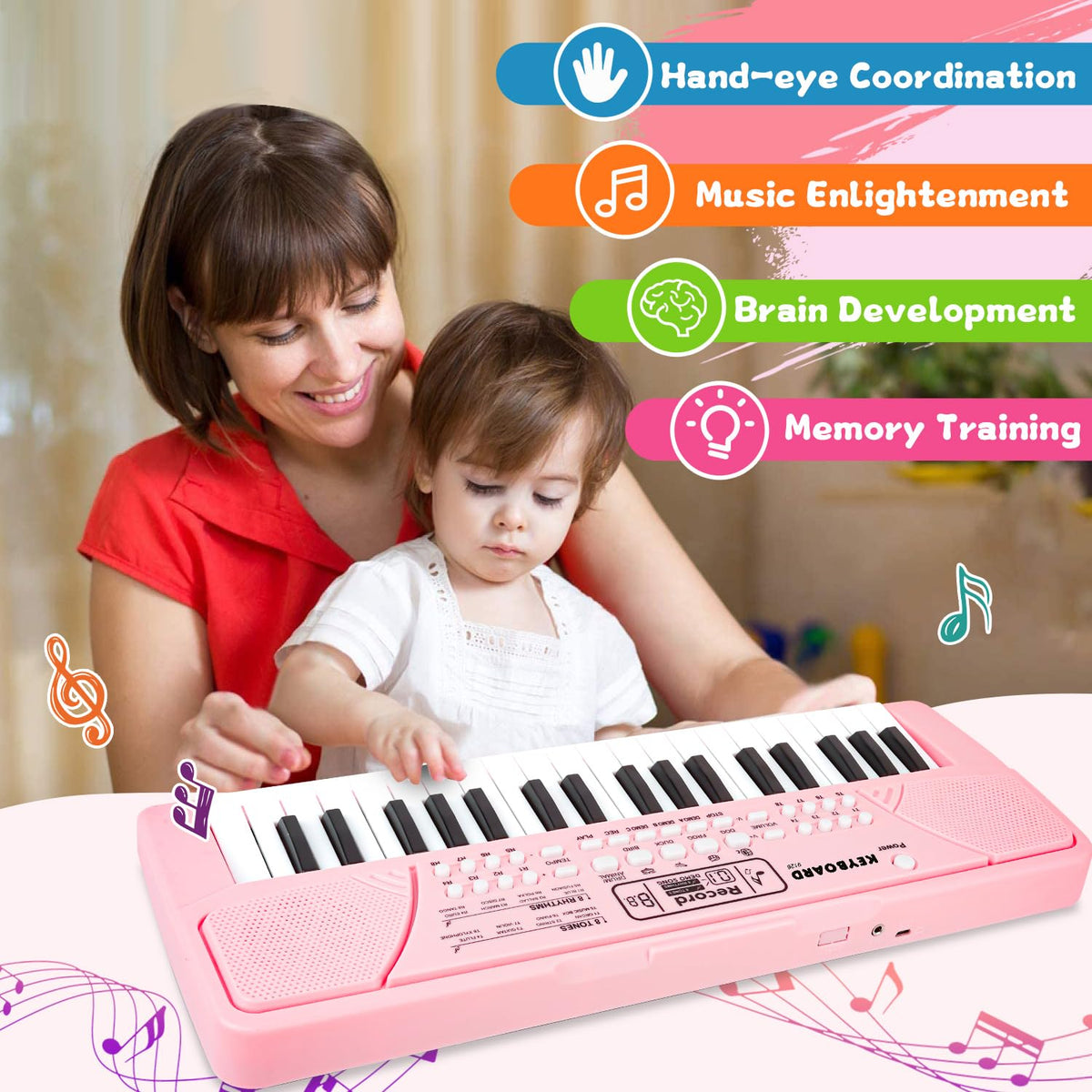 Power options include three AA batteries or USB for flexible use.