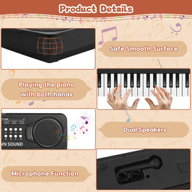 M SANMERSEN 37-key upgrade piano keyboard gift-ready packaging for kids ages 3-6.